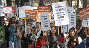 healthcare protest